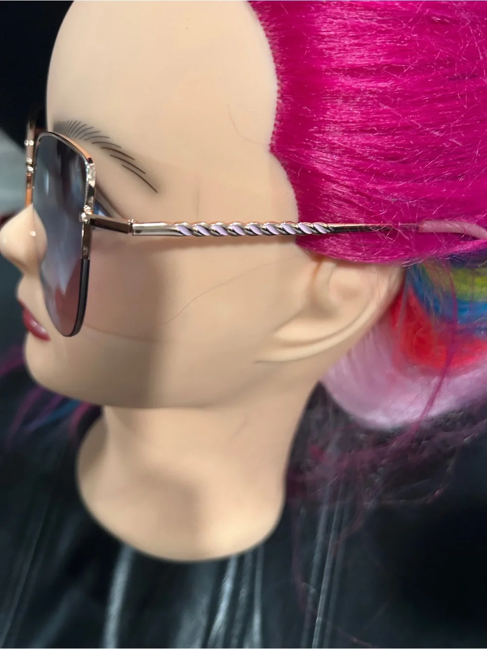 Fashion Oversized Gradient Lens Women's Sunglasses - Pink